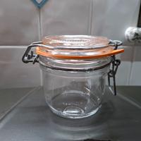 Barattoli vetro con guarnizione chiusura a leva