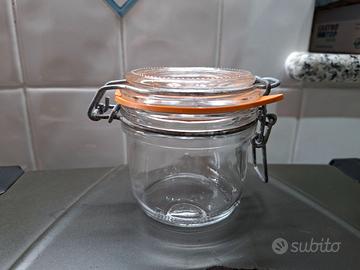 Barattoli vetro con guarnizione chiusura a leva