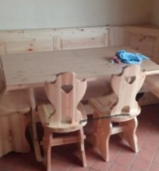coppia sedie  tirolesi o Western  in pino grezzo 