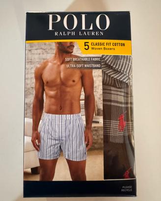 Polo Ralph Lauren 5 Boxer uomo cotone oroginali