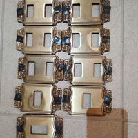 PLACCHE OTTONE COPRI INTERRUTTORI