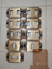 PLACCHE OTTONE COPRI INTERRUTTORI