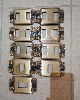 PLACCHE OTTONE COPRI INTERRUTTORI
