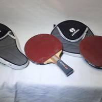 Racchette ping pong con fodero e palline