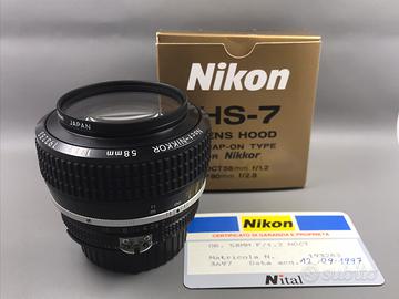 Obiettivo Nikon Noct 58mm f1.2 ais