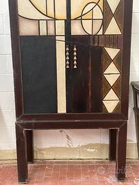 Mobile in similpelle e decoro a lacca LL Group