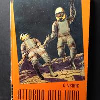 Libro "Attorno alla luna" di Jules Verne vintage
