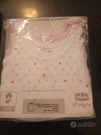 set di canottiere intime Chicco con spalla larga e