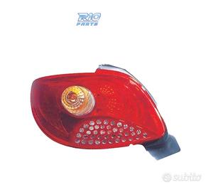 FANALE SINISTRO PEUGEOT 206 PLUS 09-13 AMBRA ROSSO