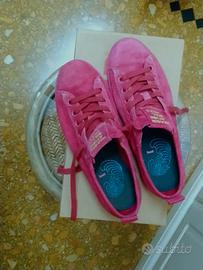 Sneakers Camper camoscio rosa