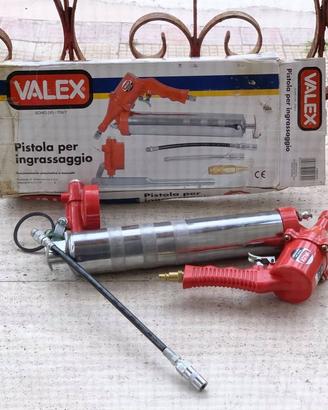 Pistola per ingrassaggio pneumatica/manuale valex