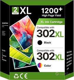 302 XL Cartucce per HP 302 Nero e Colorata