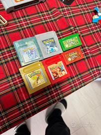 Game boy pokemon rosso verde oro argento cristallo