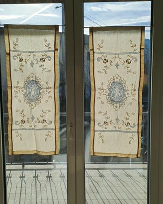 Coppia tendine inizio 1900 vintage