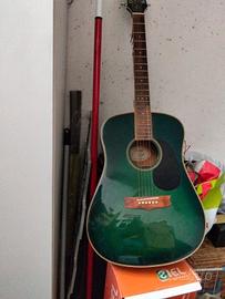 Chitarra classica color verde 
