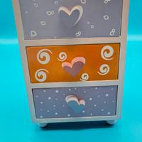 Cassettiera in legno 3 cassetti – mini organizer