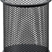 Portapenne in rete metallica, nero