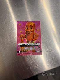 Carta brainrot tung tung sahur 3 edizione rara
