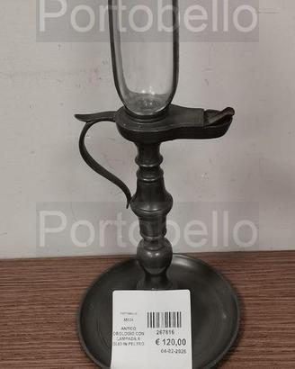Codice: 267816 ANTICO OROLOGIO CON LAMPADA A OLIO
