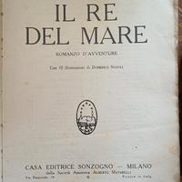 libro antico il Re del Mare di Salgari 