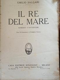 libro antico il Re del Mare di Salgari 