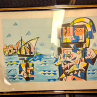 Serigrafia numerata anni 70 Ibrahim Kodra