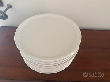 12 Sottopiatti/piatti pizza porcellana