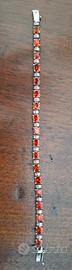 Bracciale in argento 925 e pietre dure anni'80