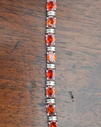 Bracciale in argento 925 e pietre dure anni'80