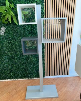 Espositore da terra a 3 Moduli con led e serratura