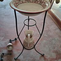 Set da bagno con lampada e accessori bagno