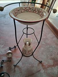 Set da bagno con lampada e accessori bagno