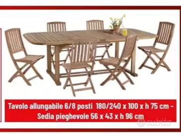 tavoli legno esterno 