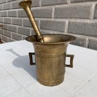 Mortaio antico di bronzo raro e da collezione