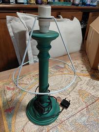 paralume in legno verde