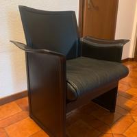 2 poltrone in pelle Tito Agnoli by Matteo Grassi