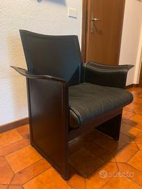 2 poltrone in pelle Tito Agnoli by Matteo Grassi