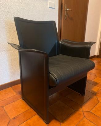 2 poltrone in pelle Tito Agnoli by Matteo Grassi