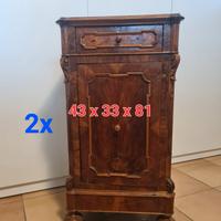 coppia di comodini antichi originali  impero '800