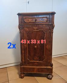 coppia di comodini antichi originali  impero '800