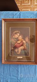 Madonna della Seggiola Raffaello con cornice 35x45