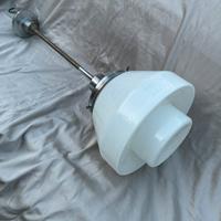 Lampadario in vetro opalino