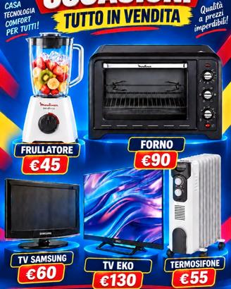 2 Eco Dot,1 Forno,1 Frullatore,2 Televisori