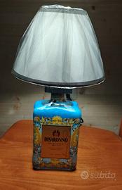 Lampada tavolo bottiglia Disaronno – Fatto a mano