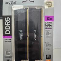 RAM Crucial DDR5 Pro 32GB (2x16GB) 6400MHz – Nuove