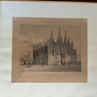 Stampa francese del Duomo di Pisa