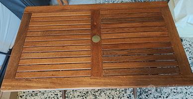 Set Tavolo e 2 sedie serie AMALFI in legno pesante