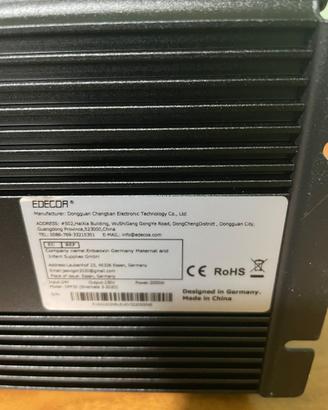 Inverter edecoa 2000w/4000w