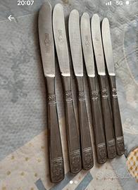 6 coltelli acciaio inox