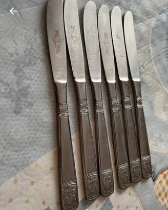 6 coltelli acciaio inox